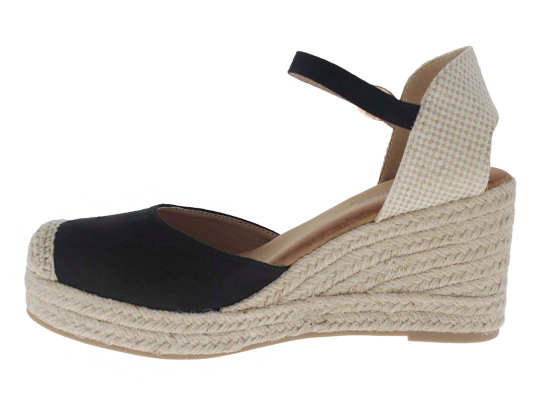 Sandalias Alpargatas Furor Negro para Mujer