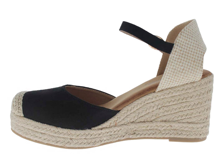 Sandalias Alpargatas Furor Negro para Mujer