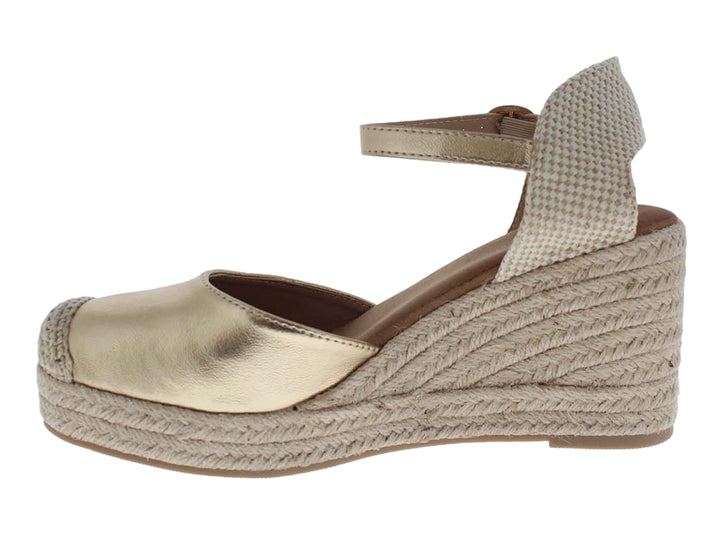 Sandalias Alpargatas Furor Oro para Mujer