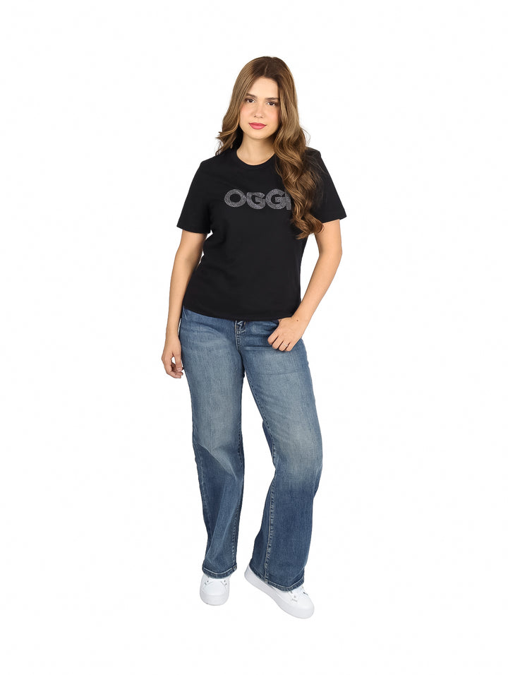 Jeans Michelle Ferrar Wide Leg Color Stone para Mujer