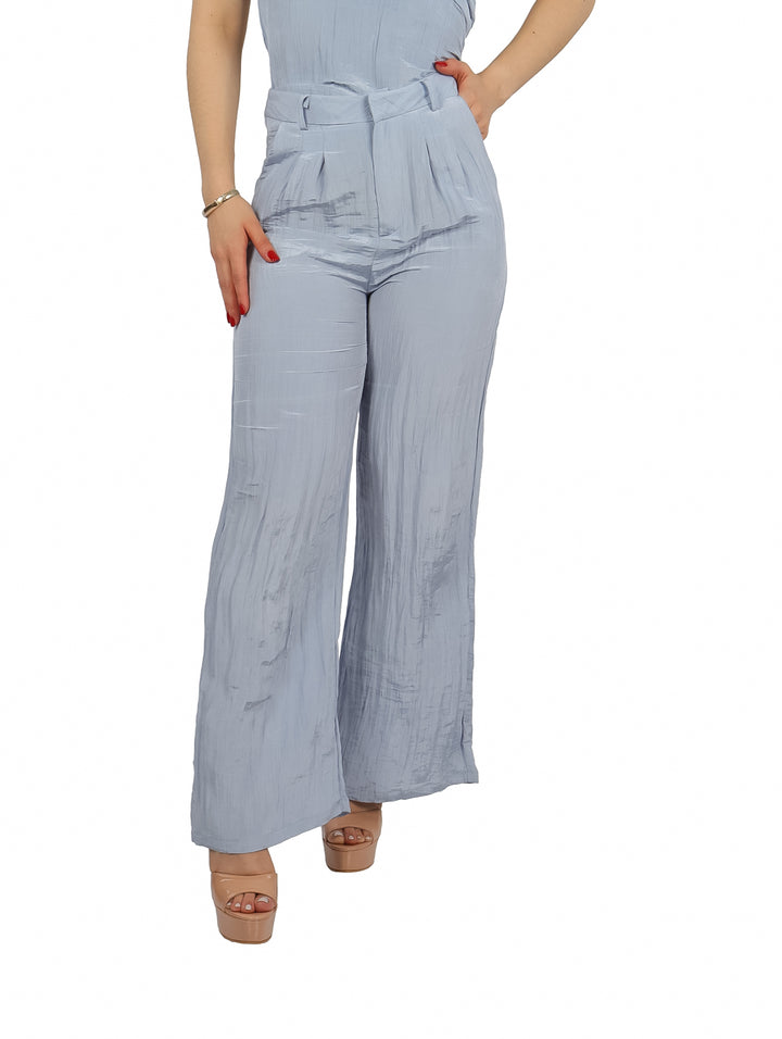 Pantalón Ancho ATOK Color Azul Claro para Mujer
