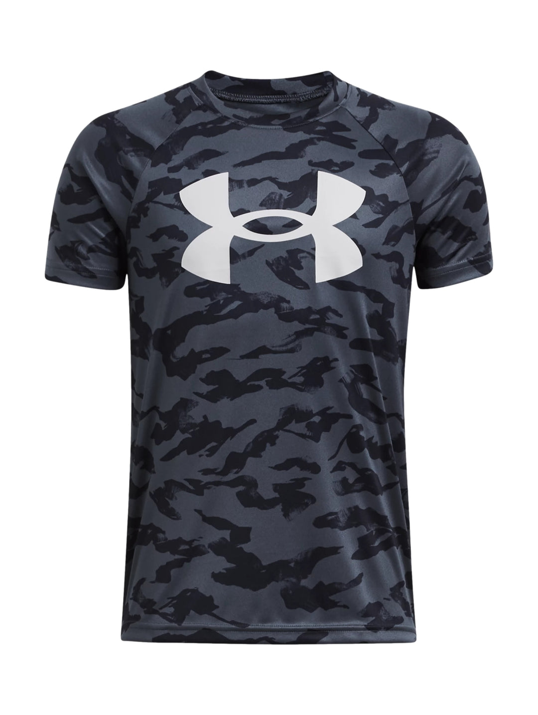Playera Under Armour Tech BL Printed Gris para Nino