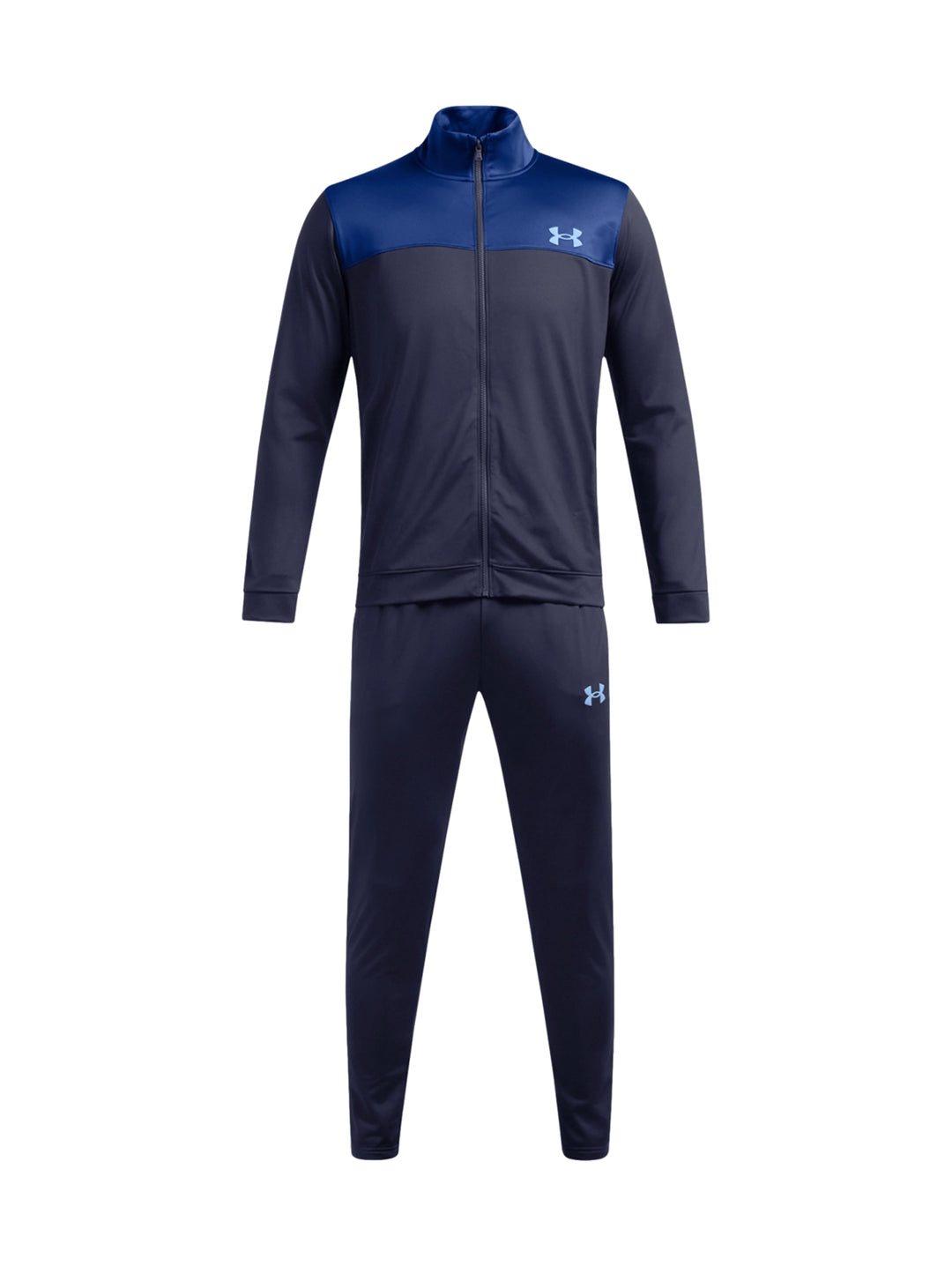 Conjunto deportivo Under Armour en color azul marino con detalles en azul claro.
