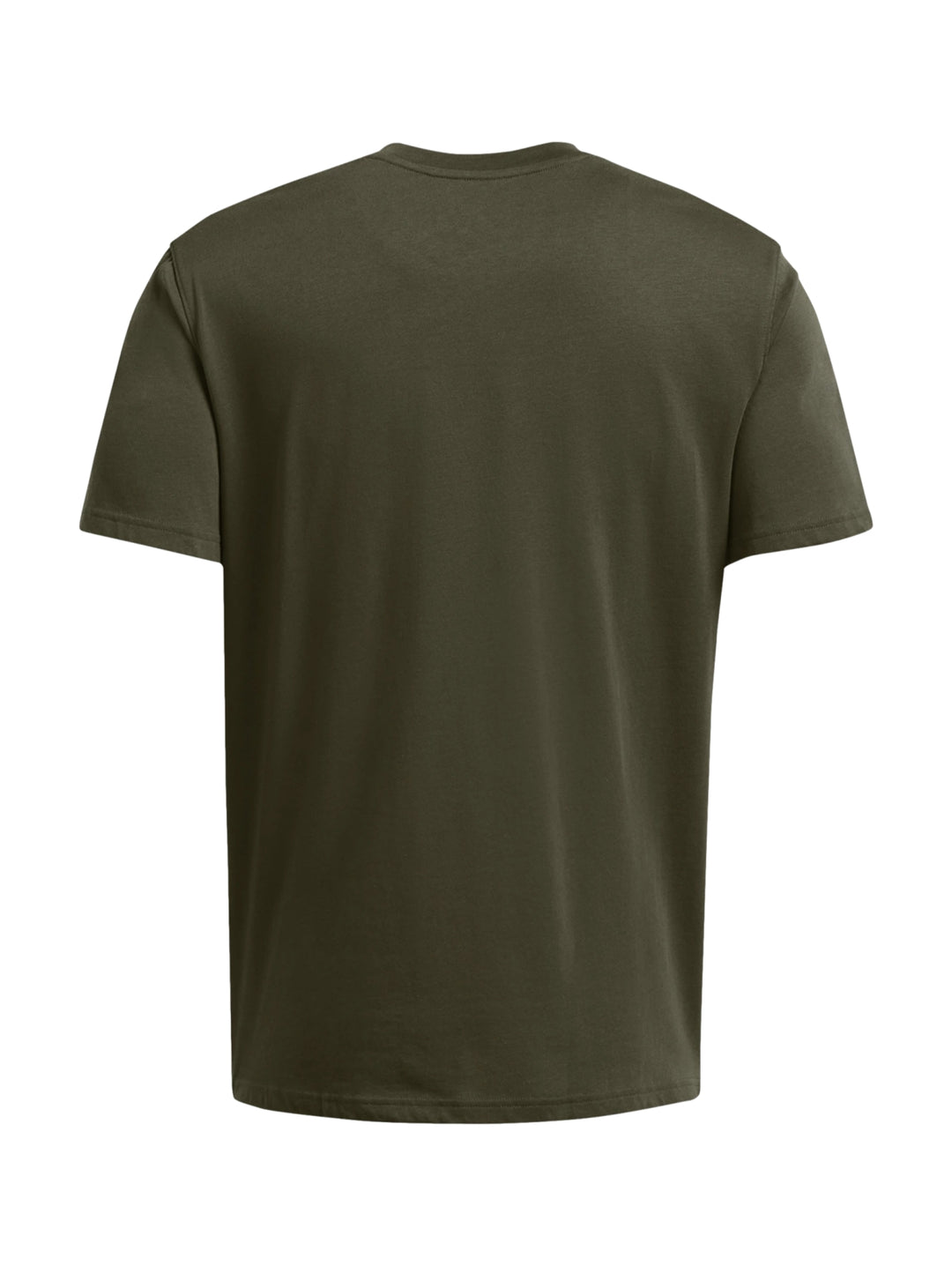 Camiseta Under Armour color verde oliva con estampado de baloncesto y texto Certified en el pecho.