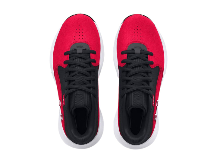 Tenis Under Armour Lockdown 7 Rojo y Blanco para Niño