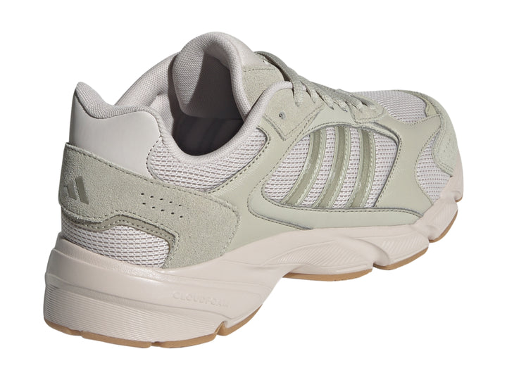 Tenis Adidas Crazychaos 2000 color gris putty con suela gruesa y detalles de malla.