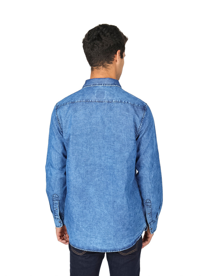 Camisa de Mezclilla Sherman Morgan Azul para Hombre