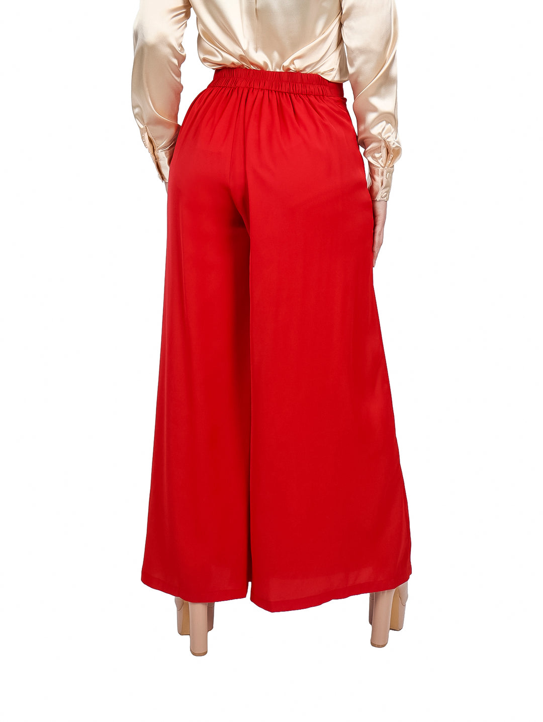 Pantalón ATOK Fluido Campana Rojo para Mujer