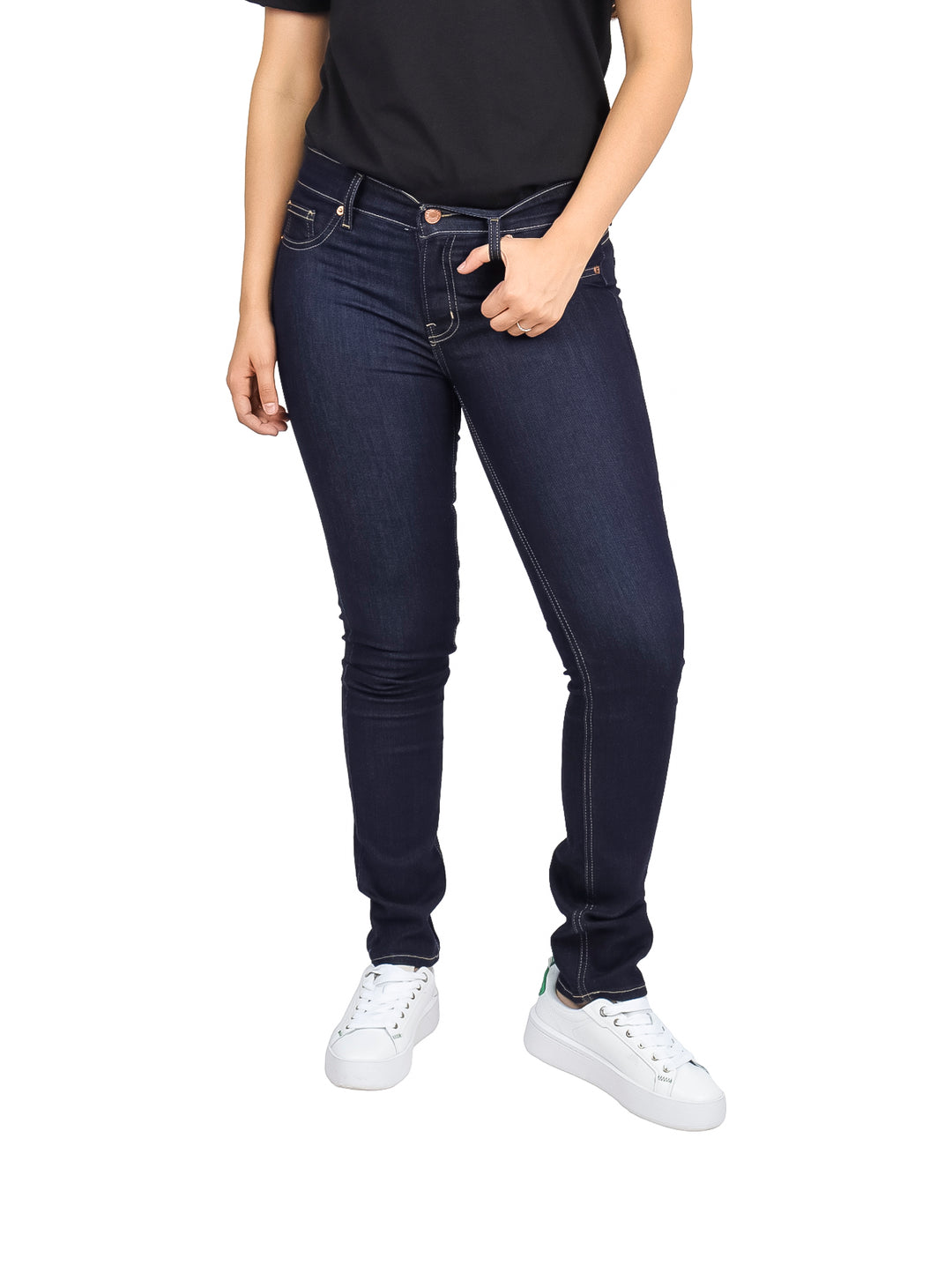 Pantalón OGGI Recto Color Suavizado para Mujer