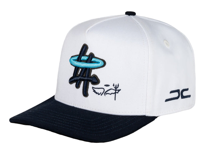 Gorra Snapback JC Hats Balance Blanco y Azul Marino para Hombre