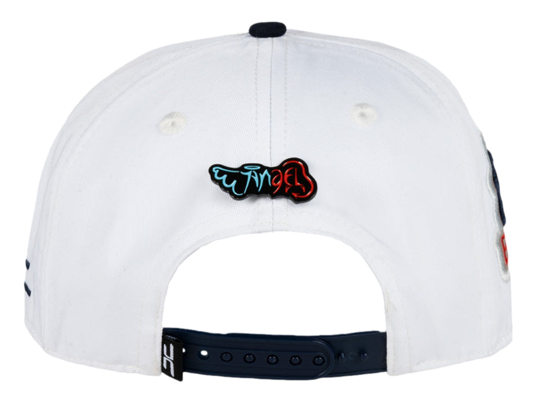 Gorra Snapback JC Hats Balance Blanco y Azul Marino para Hombre