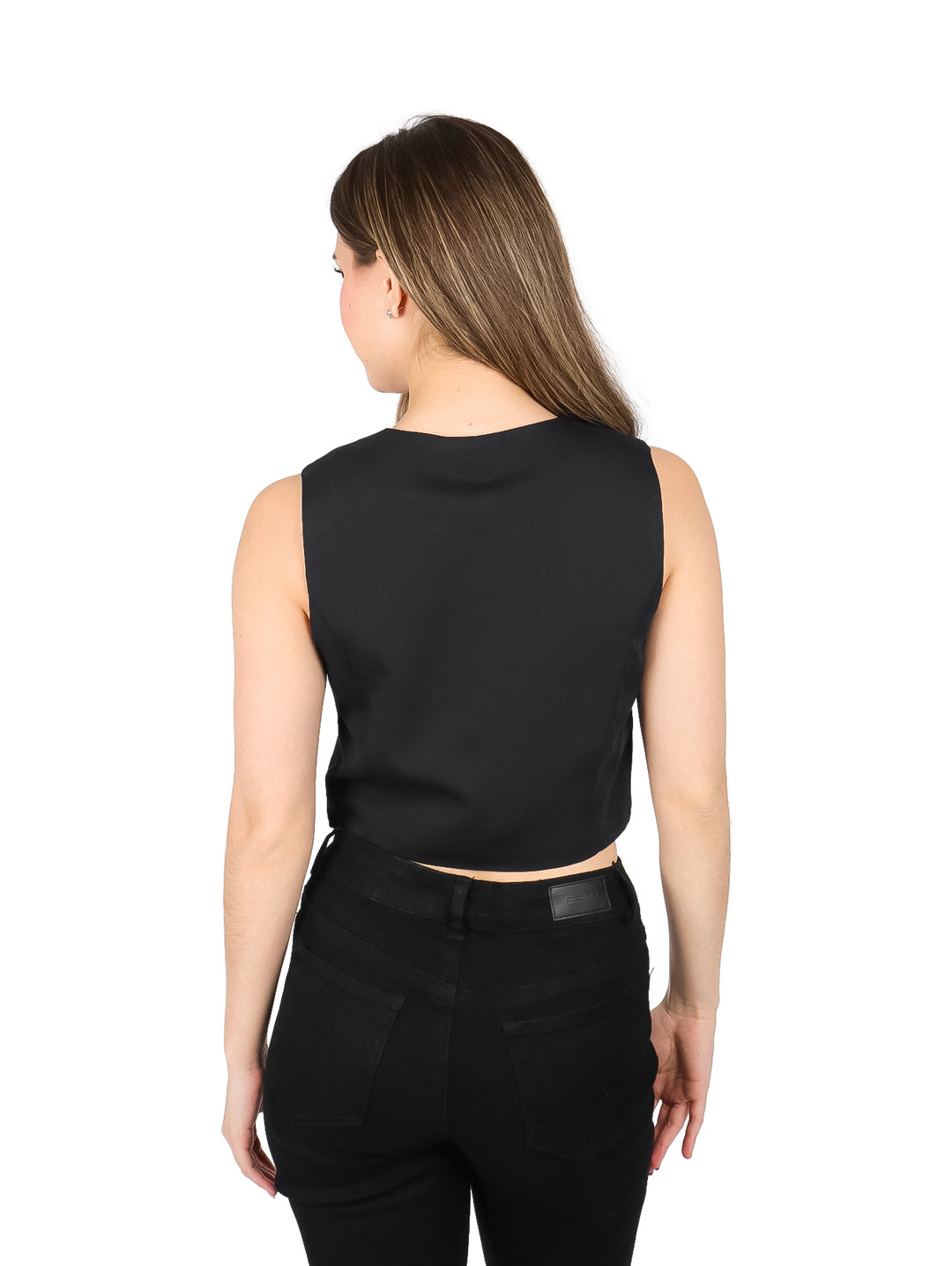 Chaleco ATOK Negro Cuello en V para Mujer