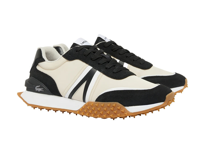Tenis Lacoste L-Spin Deluxe Negro y Blanco Roto para Hombre