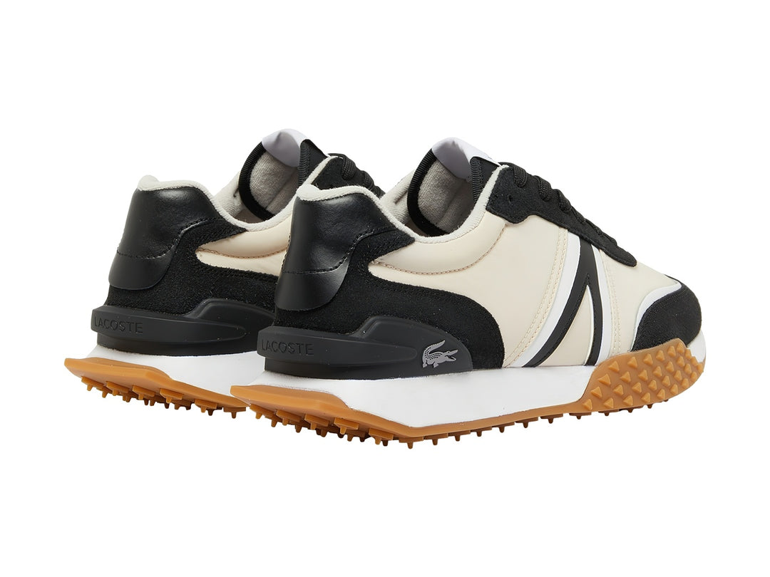 Tenis Lacoste L-Spin Deluxe Negro y Blanco Roto para Hombre
