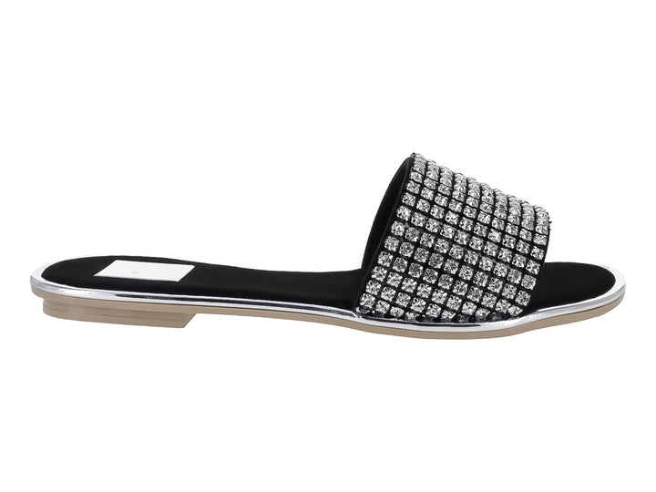 Sandalias Luna Rosa Negro Plata para Mujer