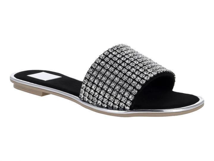 Sandalias Luna Rosa Negro Plata para Mujer