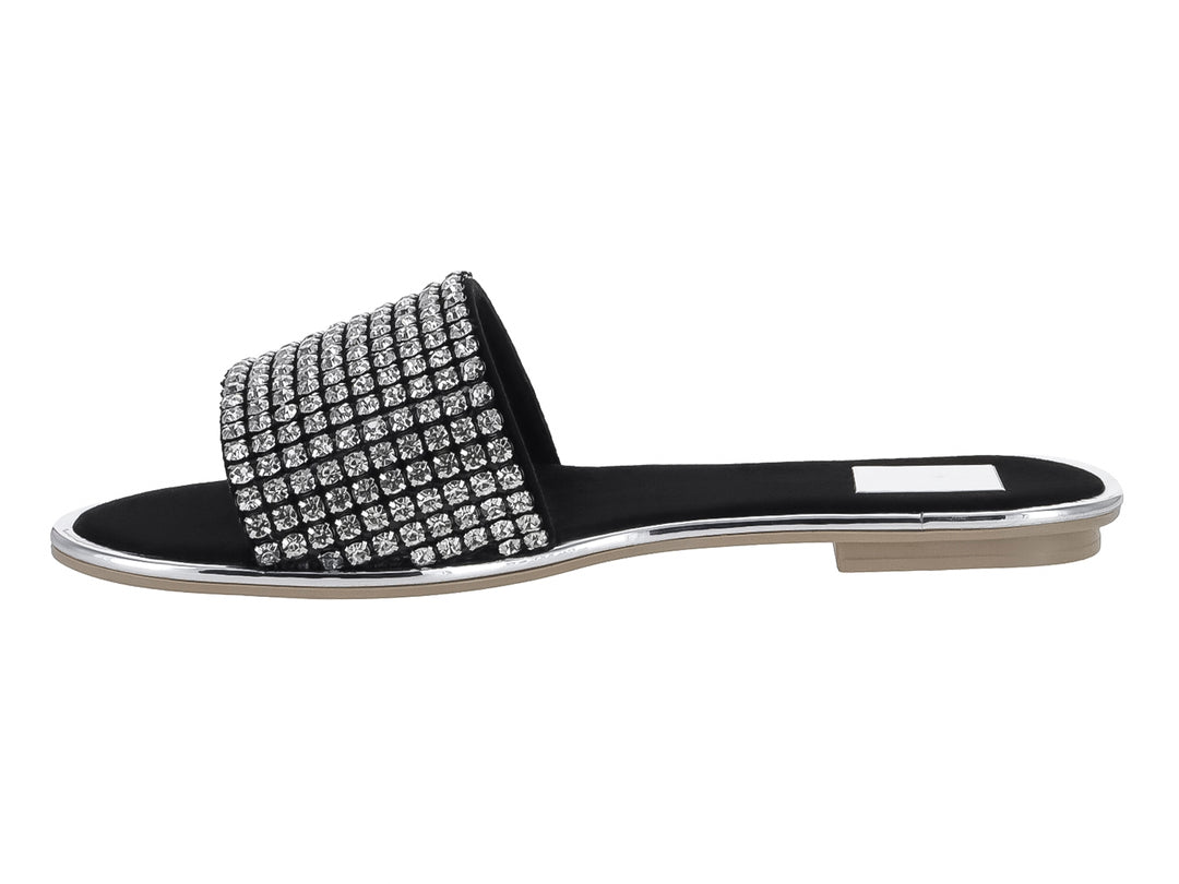 Sandalias Luna Rosa Negro Plata para Mujer