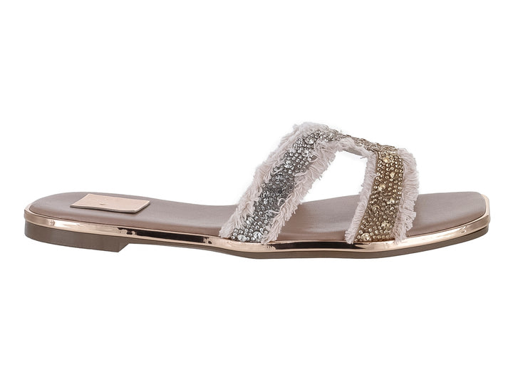 Sandalias Luna Rosa Multicolor Plata y Oro Rosado para Mujer
