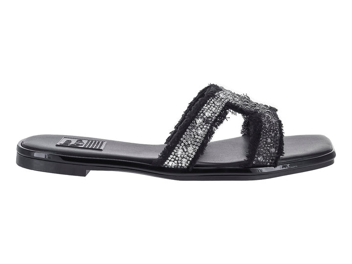 Sandalias Luna Rosa Negro Plata para Mujer