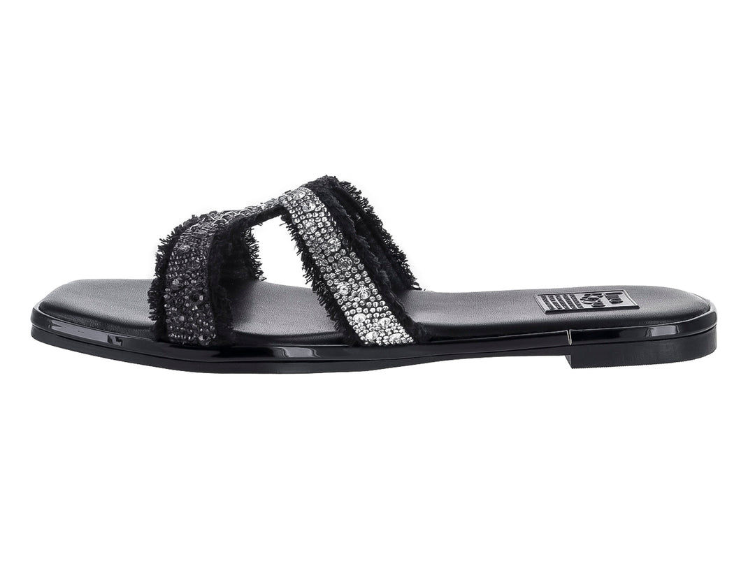 Sandalias Luna Rosa Negro Plata para Mujer