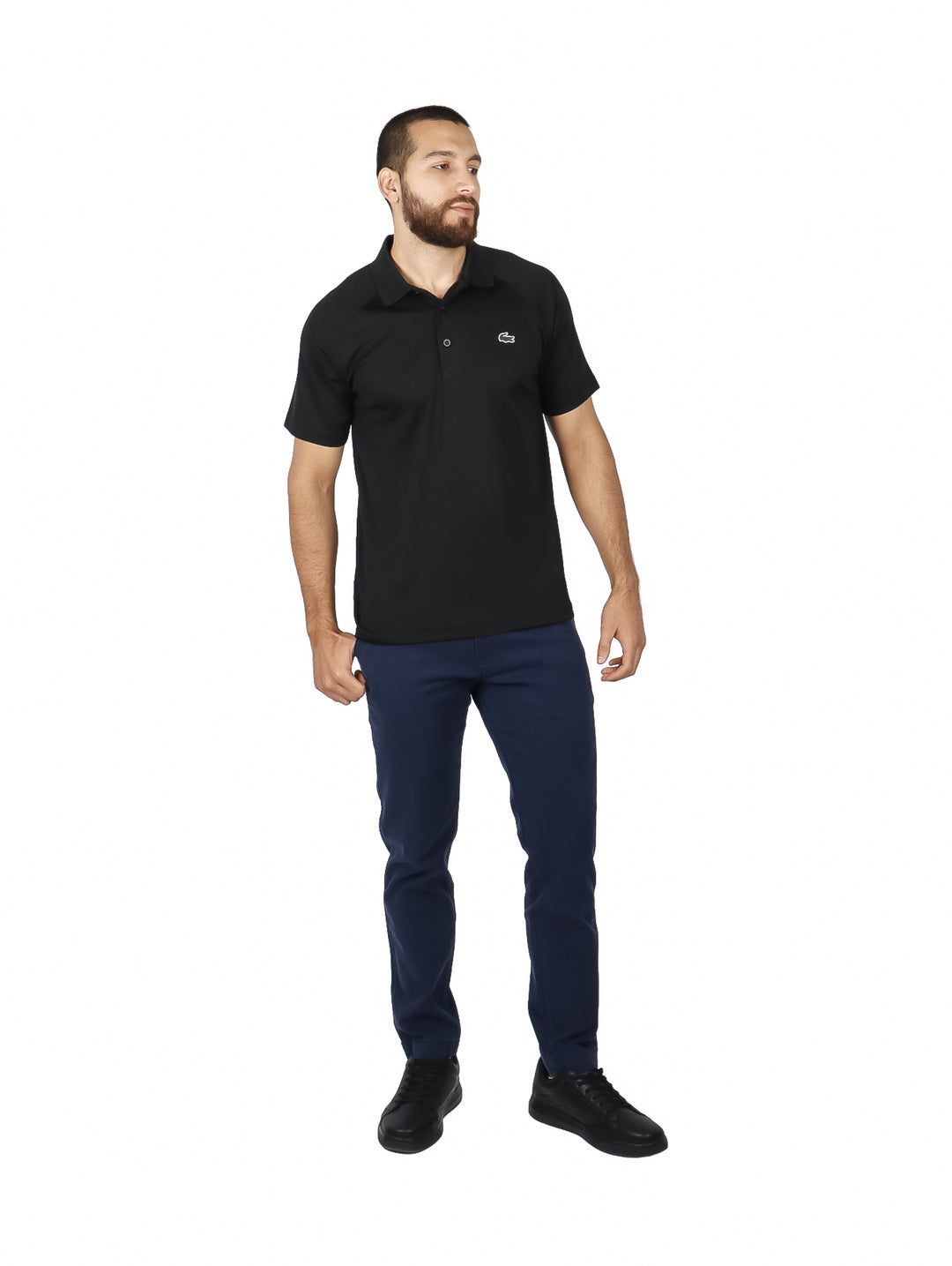 Playera Polo Lacoste Negro para Hombre