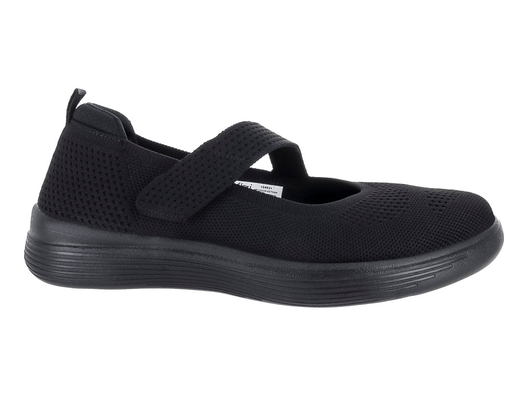 Zapatos Planos Flexi Negro para Mujer