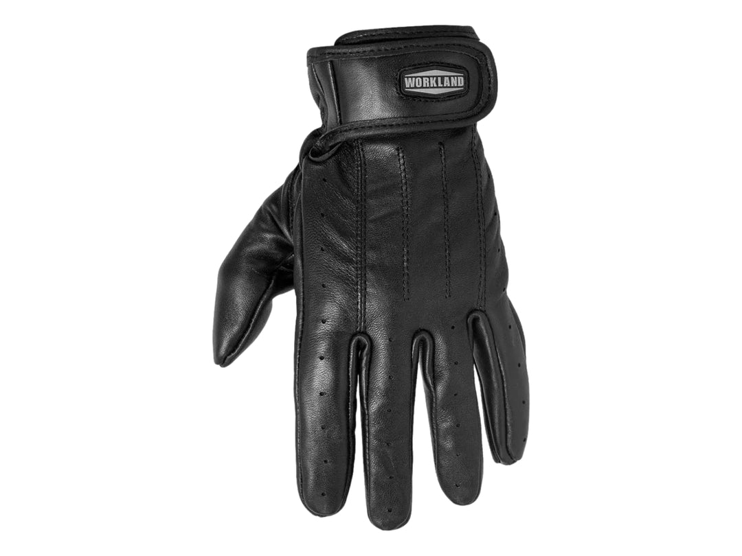 Guantes para Motociclista WKL Piel Negro