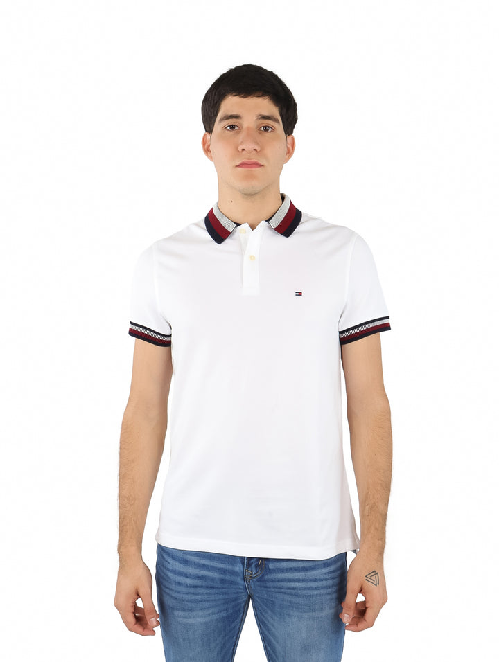Playera Polo Tommy Hilfiger Blanca para Hombre