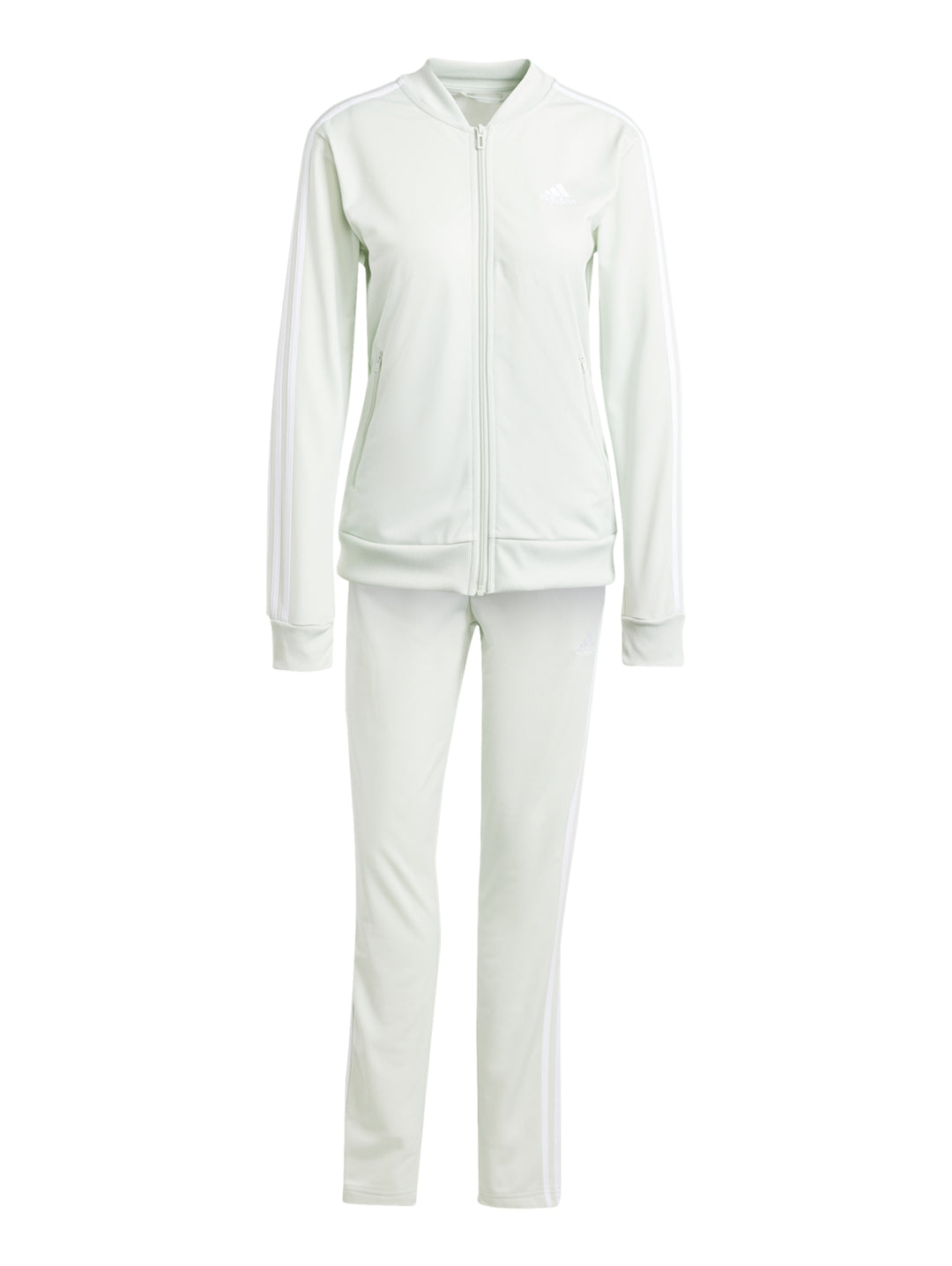 Conjunto Deportivo Adidas Essentials 3 Franjas Linen Green para Mujer