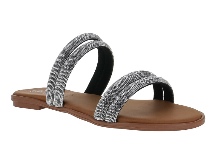 Sandalias Luna Rosa Plata para Mujer