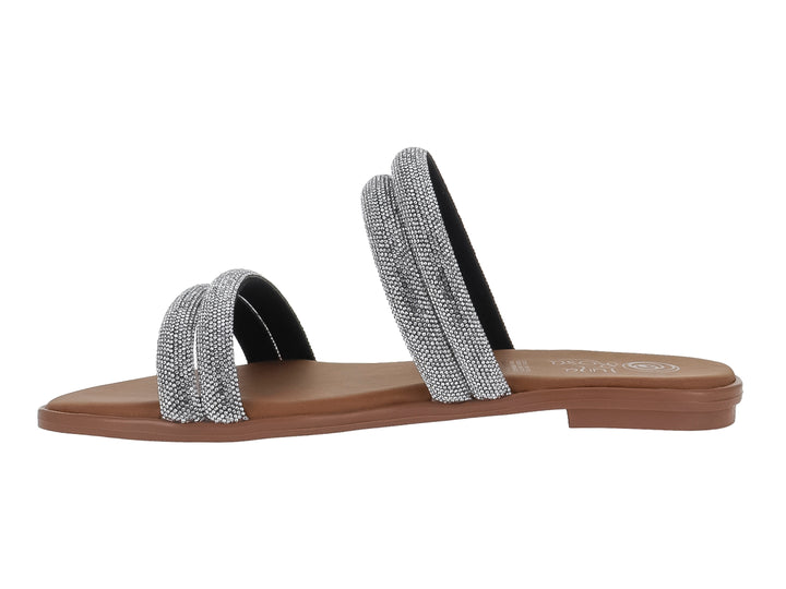 Sandalias Luna Rosa Plata para Mujer