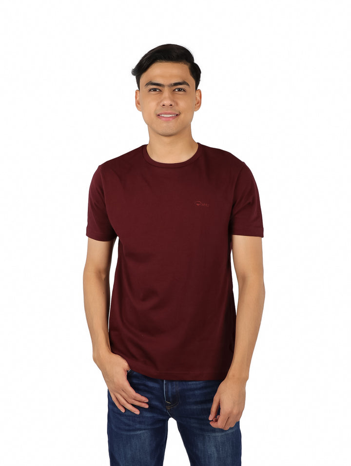 Playera Básica Bratto Color Vino para Hombre