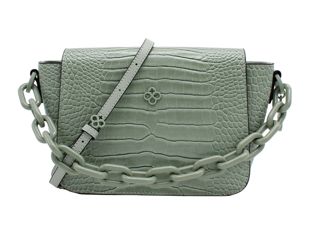 Bolso Jaime Ibiza Croco Aqua para Mujer