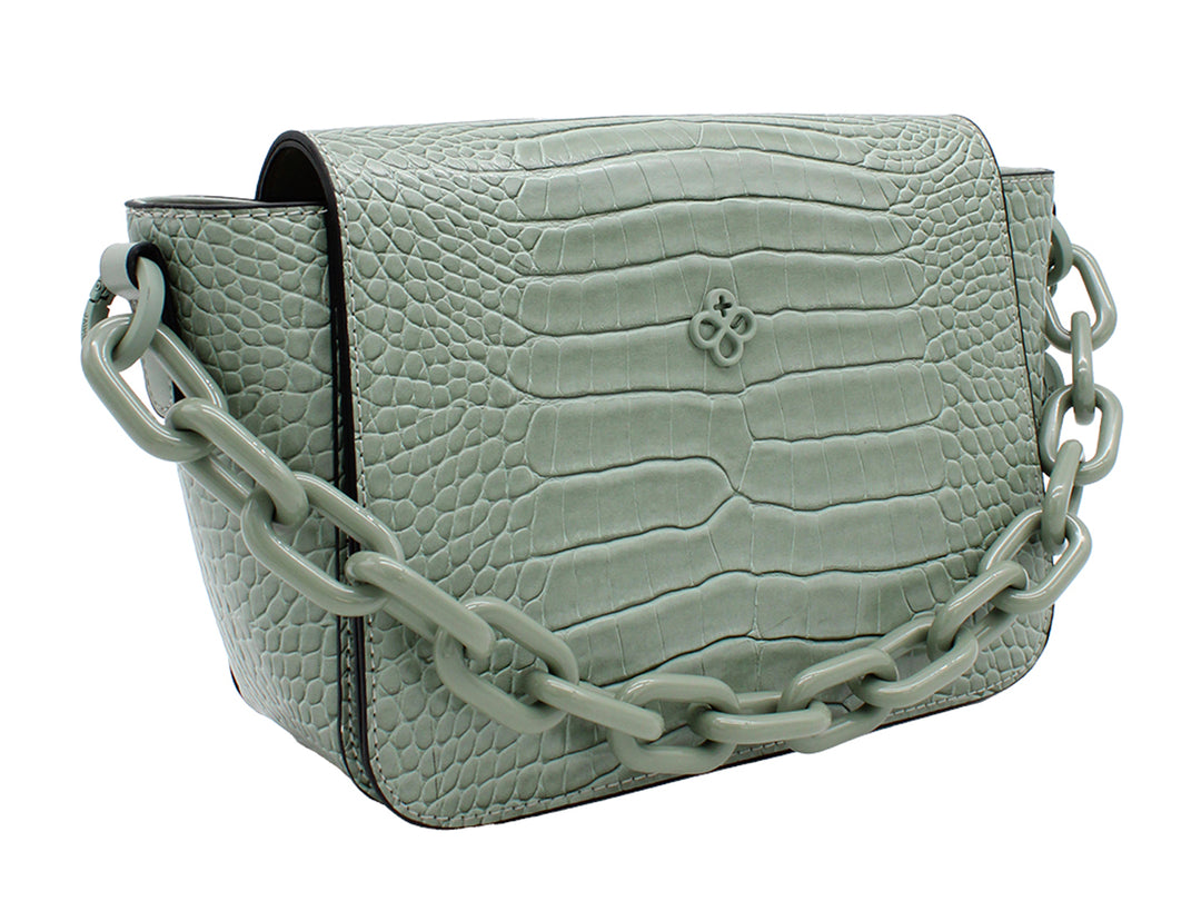 Bolso Jaime Ibiza Croco Aqua para Mujer