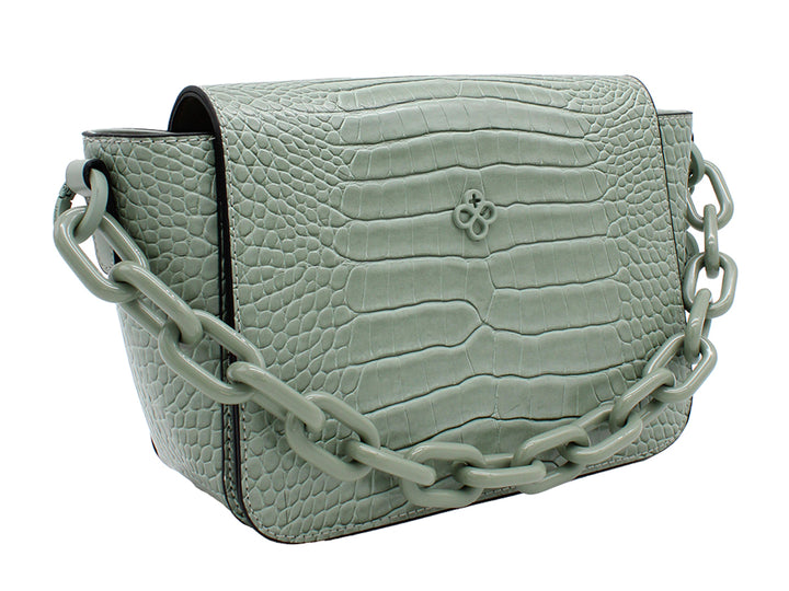 Bolso Jaime Ibiza Croco Aqua para Mujer