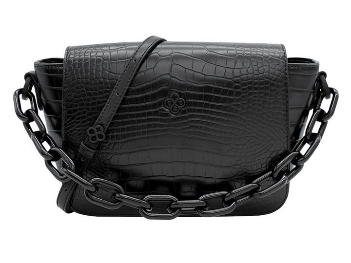 Bolso Jaime Ibiza Croco Negro para Mujer