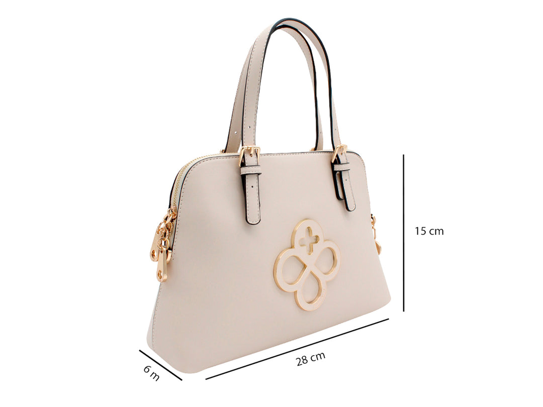 Bolsa de Hombro Jaime Ibiza Beige para Mujer