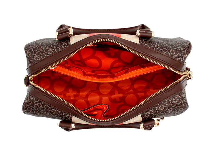 Bolso Mini Cilíndrico Jaime Ibiza Chocolate para Mujer