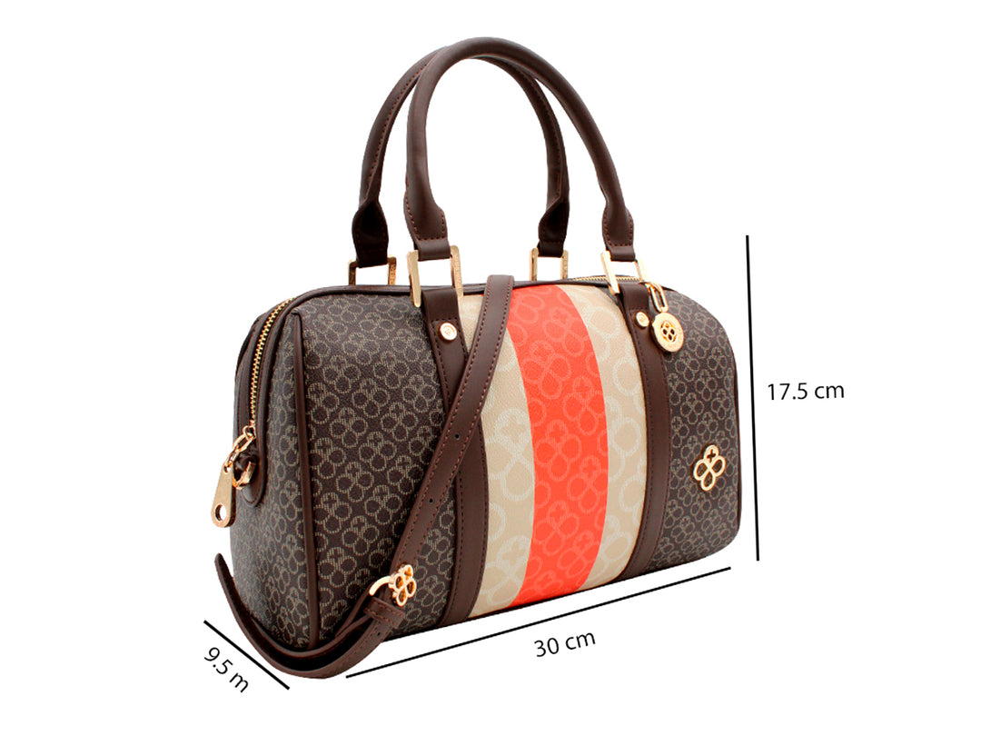 Bolso Mini Cilíndrico Jaime Ibiza Chocolate para Mujer