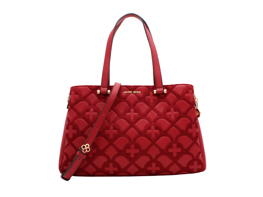Bolsa de Hombro Jaime Ibiza Rojo para Mujer