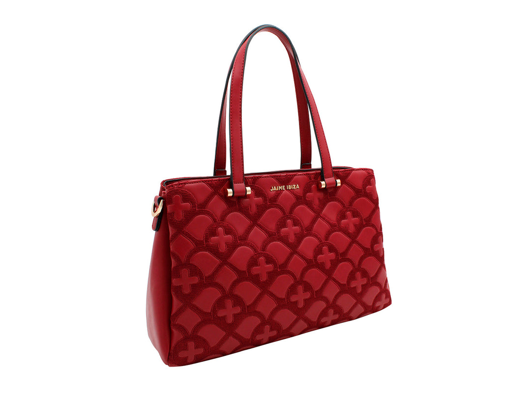 Bolsa de Hombro Jaime Ibiza Rojo para Mujer
