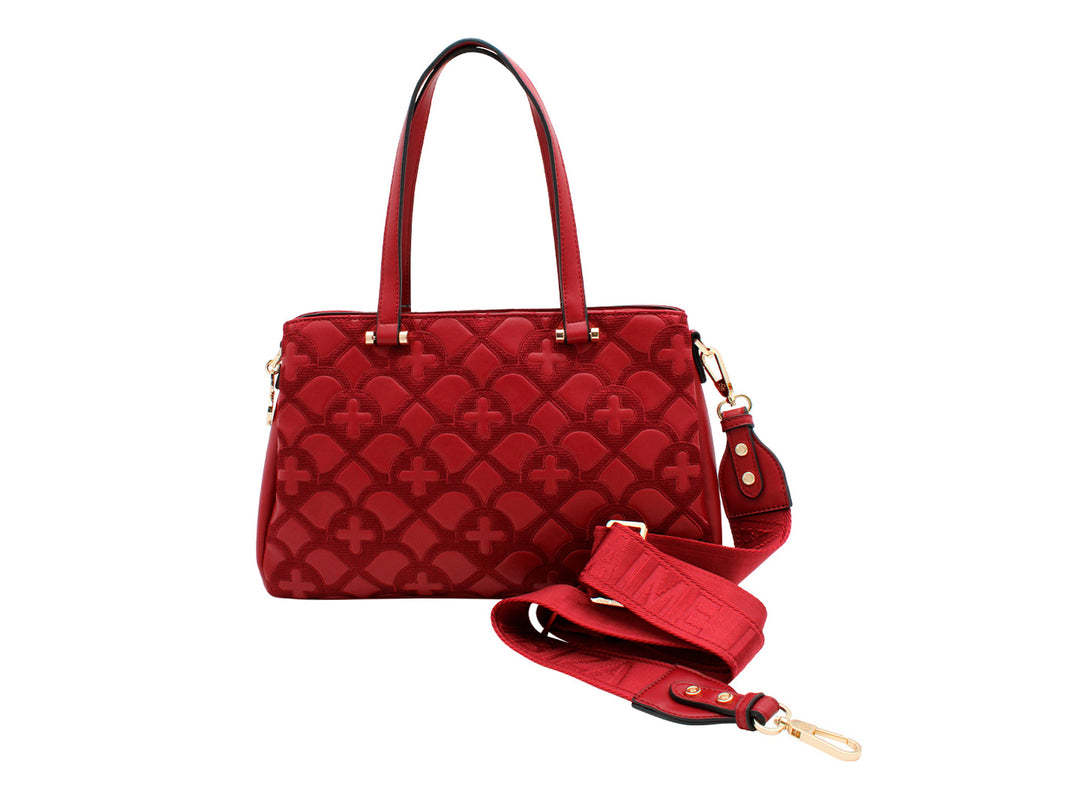 Bolsa de Hombro Jaime Ibiza Rojo para Mujer