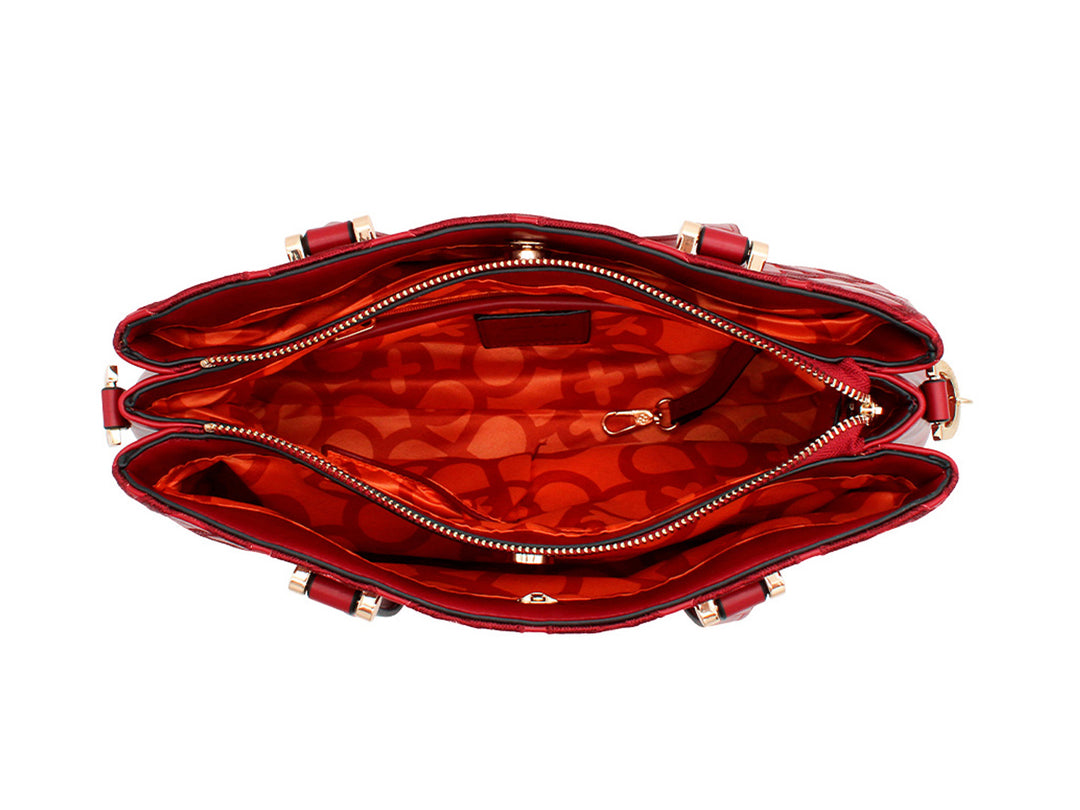 Bolsa de Hombro Jaime Ibiza Rojo para Mujer