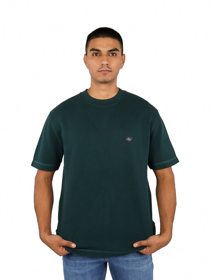 Playera Calvin Klein Verde Ponderosa Pine para Hombre