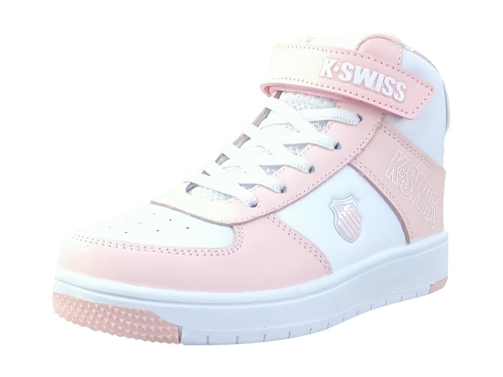 Tenis K-SWISS Salt Mid Rosa y Blanco para Niña