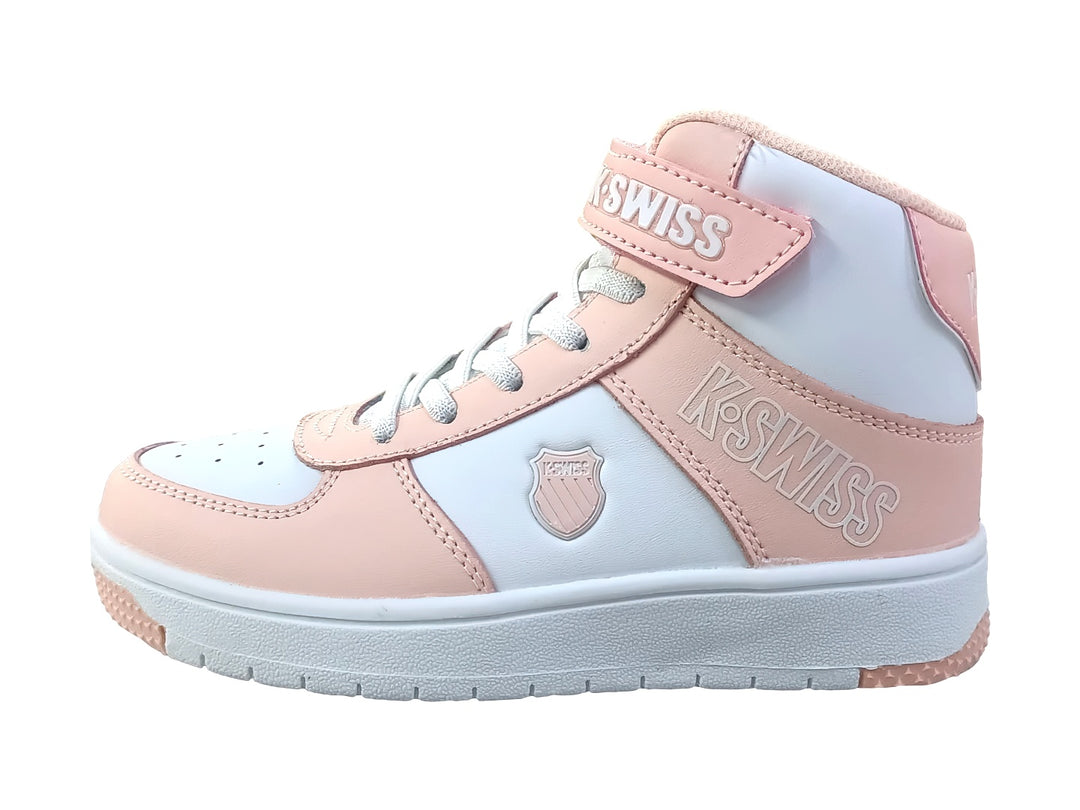 Tenis K-SWISS Salt Mid Rosa y Blanco para Niña