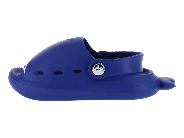 Sandalia azul con forma de tiburón para Niño, fabricada en material sintético EVA.