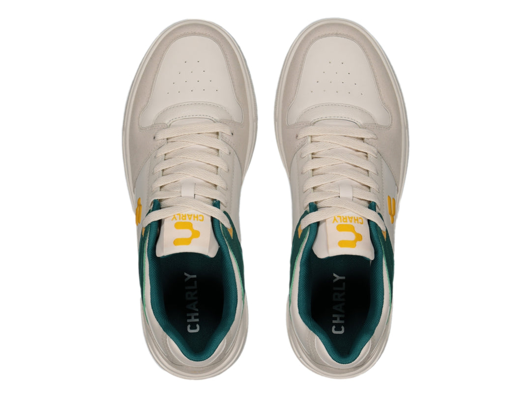 Tenis Charly Beige y Verde para Hombre