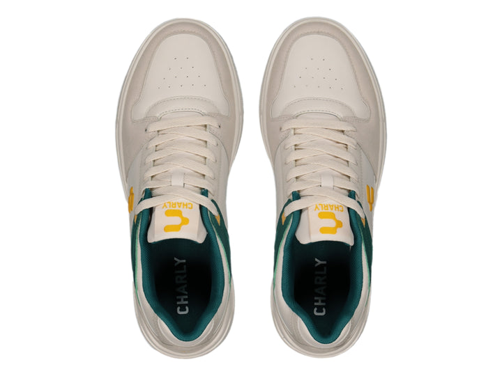 Tenis Charly Beige y Verde para Hombre