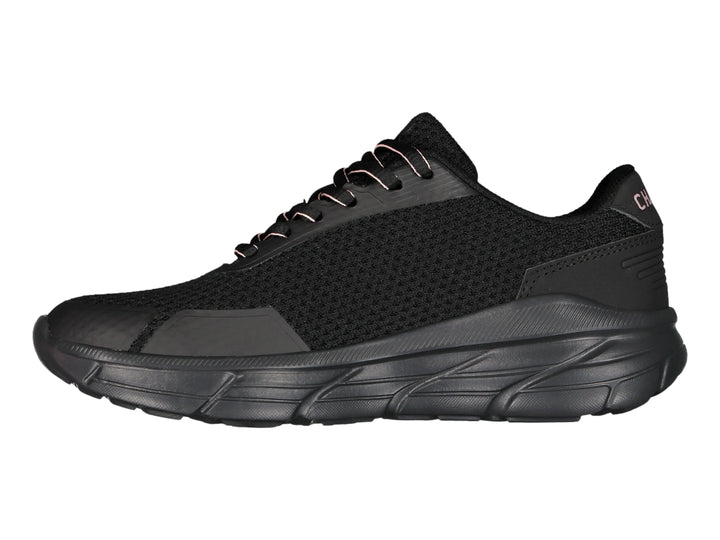 Tenis deportivos Charly color negro con malla transpirable y suela robusta.